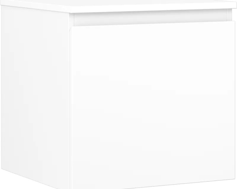 Mexen Orio, kúpeľňová skrinka 50 cm s hornou časťou, 1 zásuvka, biela matná, 91A10-05047-1-BFC01