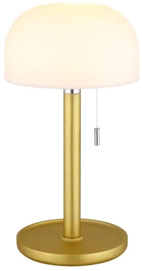 Globo 21016M - LED stolná lampa NORMAN LED/1,5W/3,7V 3000/4200/6000K mosadz