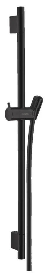 Hansgrohe Unica, S Puro sprchová tyč 650 mm so sprchovou hadicou Isiflex 1600 mm, matná čierna, HAN-28632670