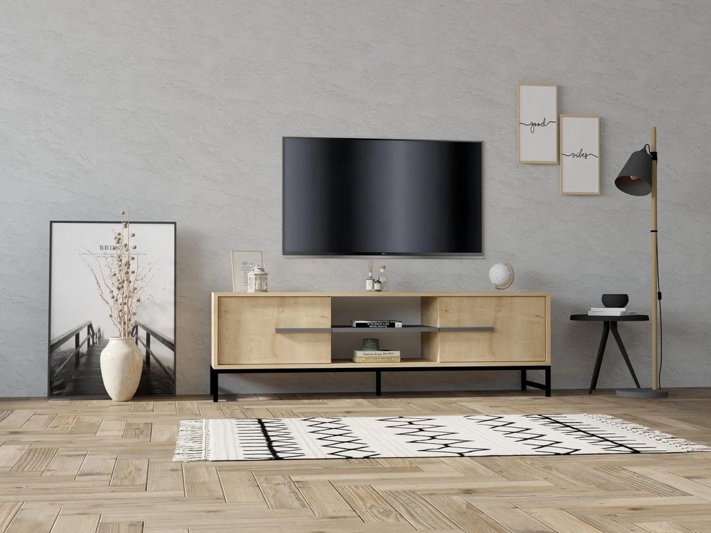 TV stolík/skrinka Valobe 1 (dub zafírový) . Akcia -17%. Vlastná spoľahlivá doprava až k Vám domov. 1095426