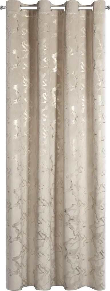 ZATEMŇOVACÍ ZÁVES NA KRÚŽKOCH RAJA 140X250 CM VZOROVANÁ