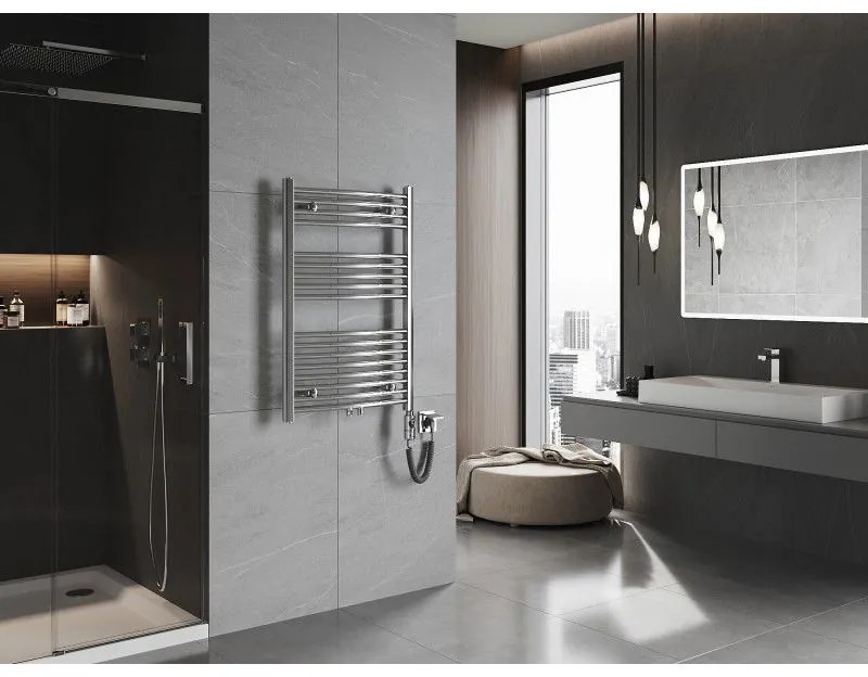 Mexen Ares, elektrické vykurovacie teleso 900 x 600 mm, 300 W, chrómová, W102-0900-600-2300-01