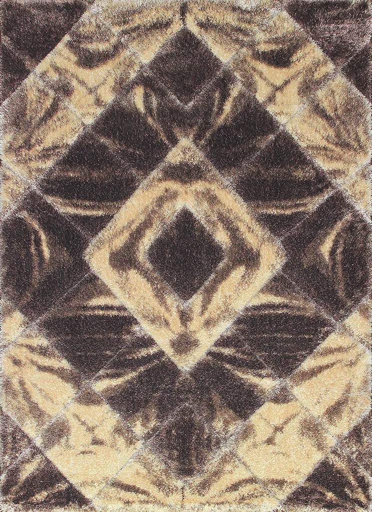 Berfin Dywany Kusový koberec Softy 3D 2212 White Brown - 160x220 cm