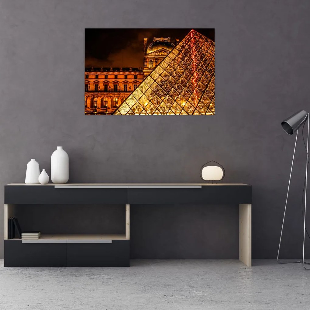 Obraz Louvre v Paríži (90x60 cm)