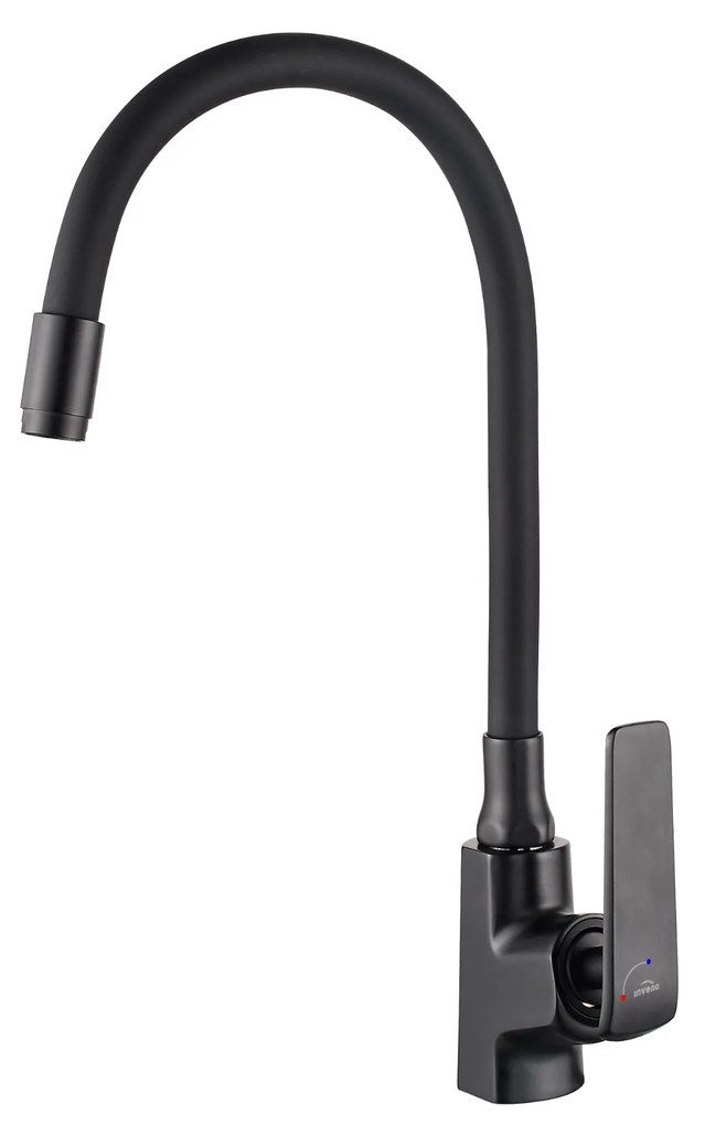Invena Ligaria, vysoká drezová batéria s elastickým ramenom, systém Eco Start, čierna matná, INV-BZ-39-004-L Leták: https://cloud.invena.pl/s/nnXaZKg3crBrRkz/download?path=%2FPliki%20do%20strony%20www%2FBZ-39-004-L/Inne/BZ-39-004-L-ulotka…