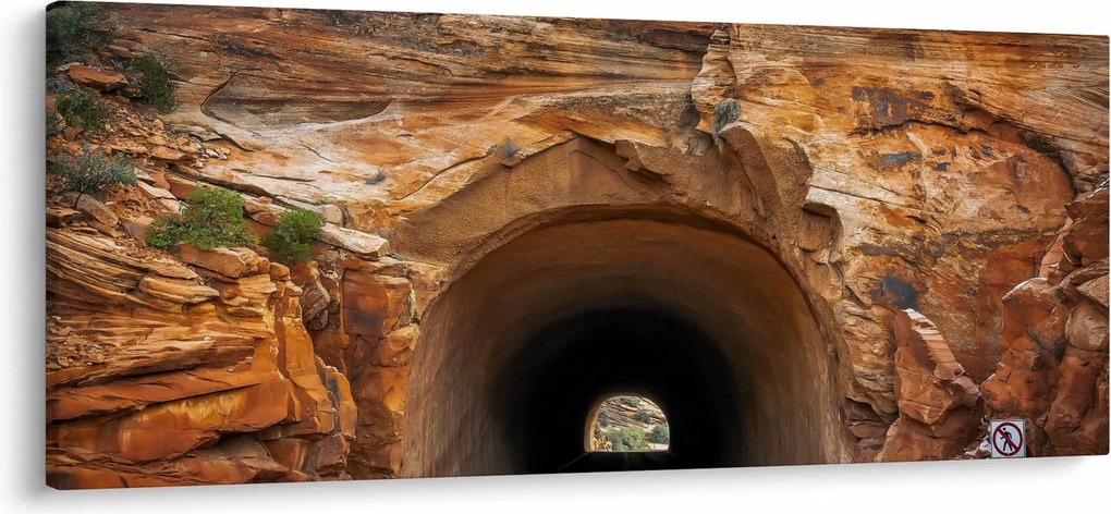 Obraz - tunel v skale (120x50 cm)