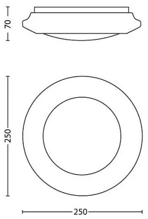 Philips 33361/31/17 - LED Stropné svietidlo MYLIVING CINNABAR LED/6W/230V 4000K