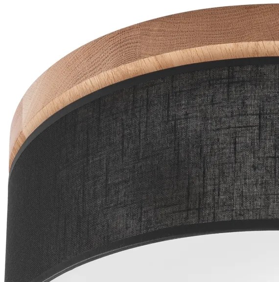 Brilagi - LED Stropné svietidlo BELLADONNA 2xE27/15W/230V pr. 40 cm čierna/dub