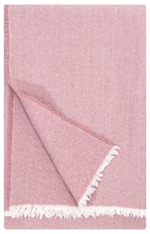 Vlnená deka Sara 140x180, ružová