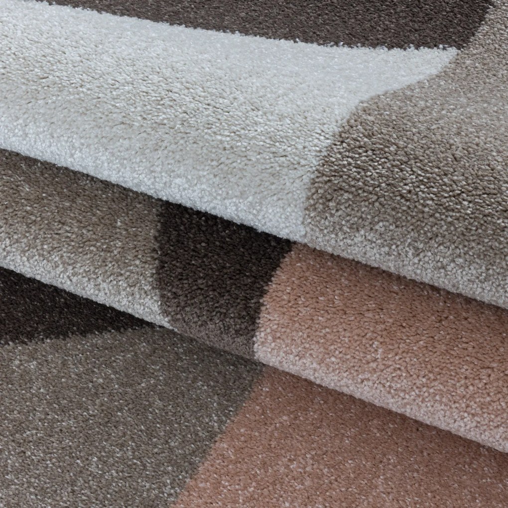 Ayyildiz, Kusový koberec Efor 3716 rose, 80x250, hnedá, obývacia izba