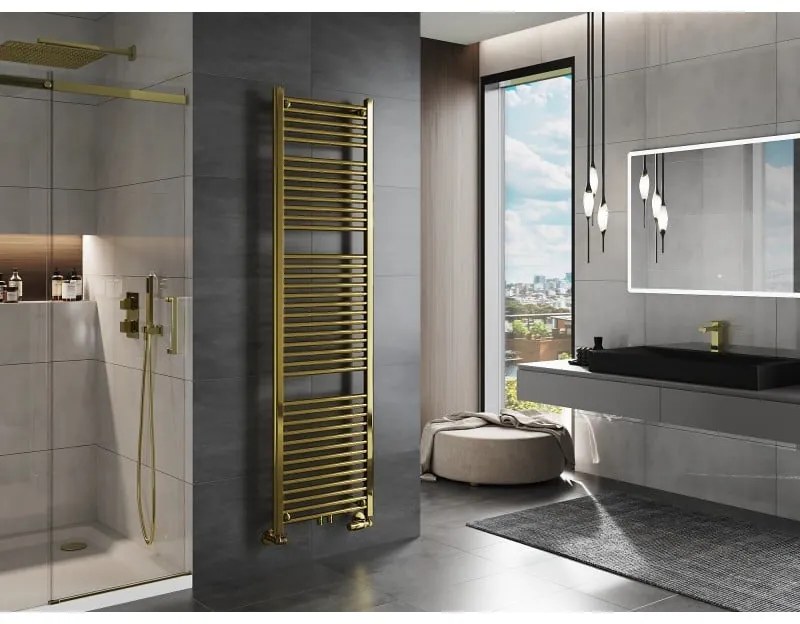 Mexen Mars, vykurovacie teleso 1800x500 mm, 643 W, zlatá lesklá, W110-1800-500-00-50