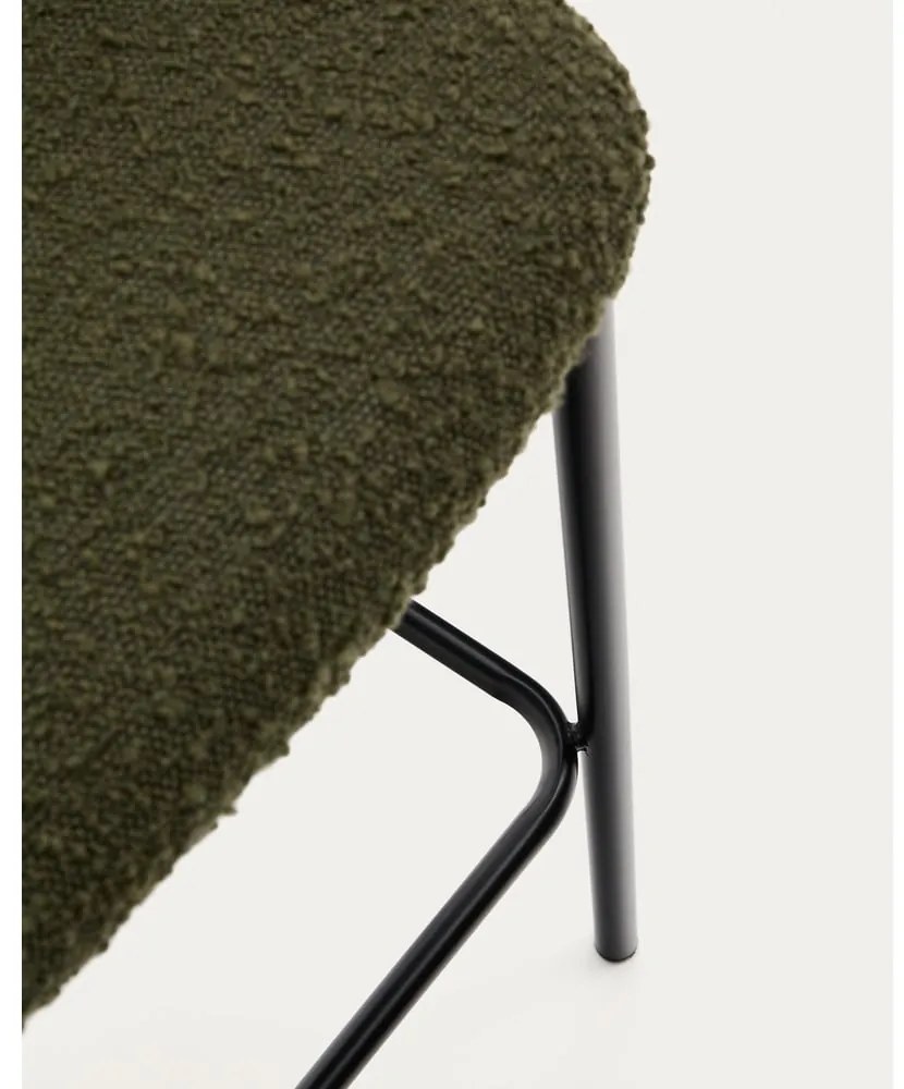 Zelená barová stolička (výška sedadla 75 cm) Ciselia – Kave Home