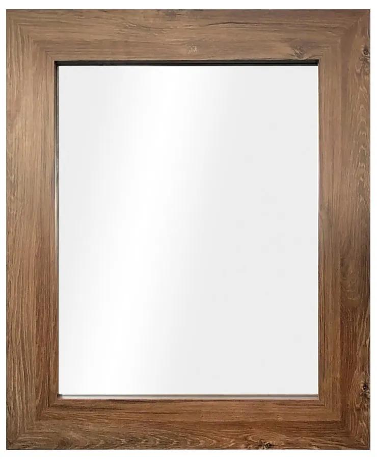 Nástenné zrkadlo v hnedom ráme Styler Jyvaskyla, 60 x 86 cm