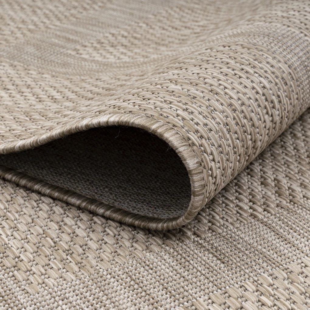 Ayyildiz, Kusový koberec Relax 4311 Beige kruh, 200x200 (priemer) kruh, béžová, chodba / predsieň