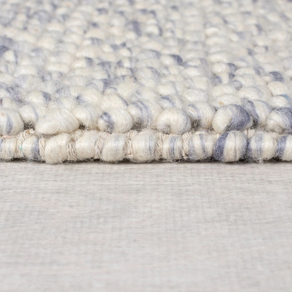 Flair Rugs, Ručne tkaný behúň Minerals Blue, 60x230, modrá, chodba / predsieň