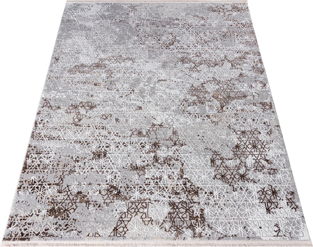 TA Koberec K918D SH_L_GRAY WHITE SAHARA Rozmer: 140x200 cm
