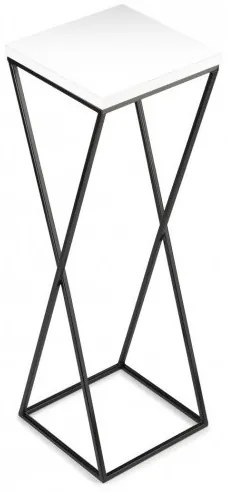 Stojan na kvety LOFT 70x24 cm čierna/biela