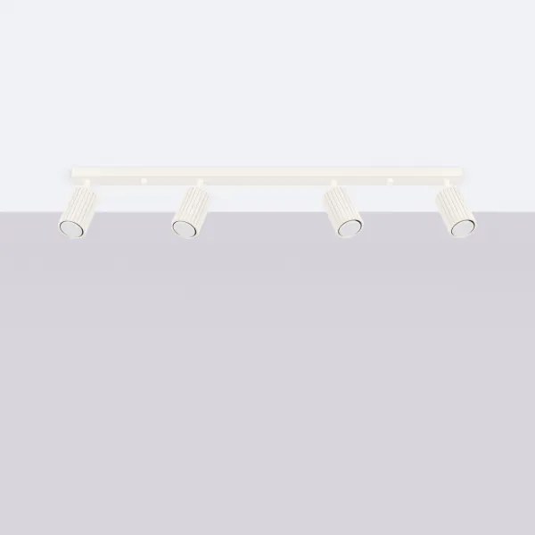 Sollux SL.1603 - Bodové svietidlo KARBON 4xGU10/10W/230V krémová