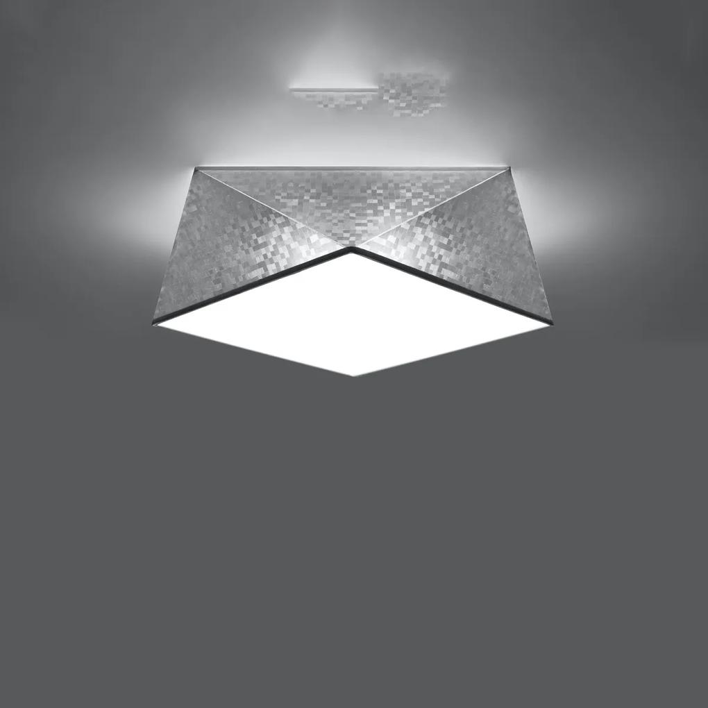 Sollux Lighting Stropné svietidlo HEXA 35 strieborné