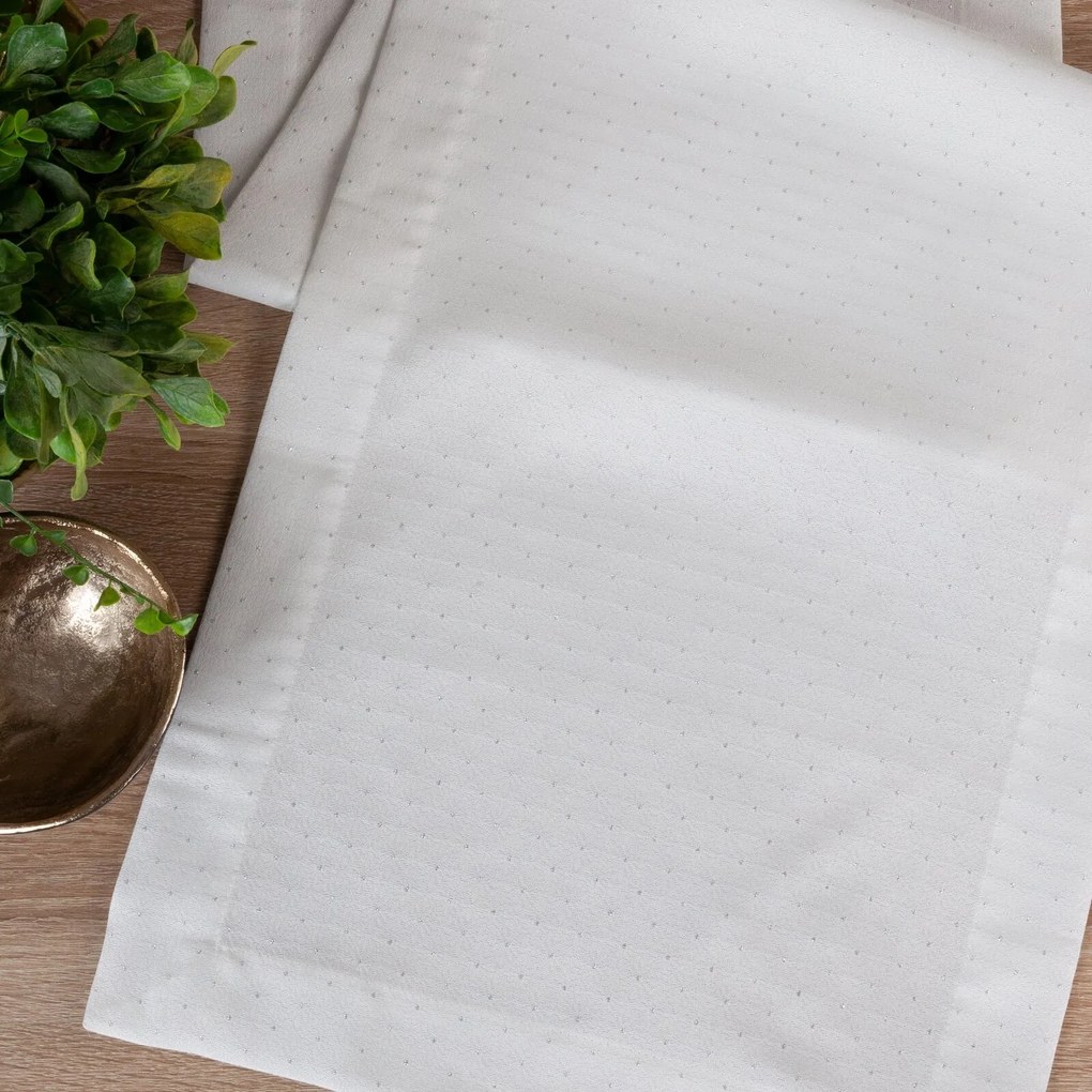 SADA 4 KS PRESTIERANIE NA STÔL ELIZA 30X40 CM BIELA