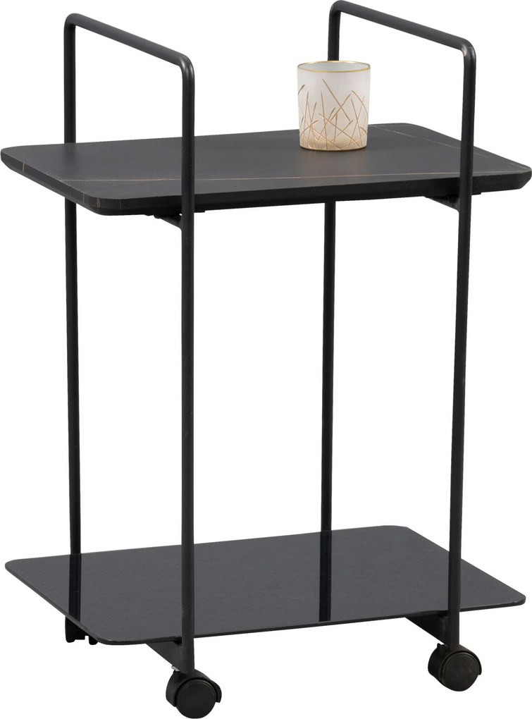 XXXLutz SERVÍROVACÍ VOZÍK, čierna, 45/35/65 cm - Barový nábytok - 001815033301