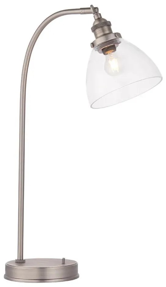 Endon 91740 - Stolná lampa HANSEN 1xE14/40W/230V matný chróm