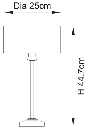 Endon 104054 - Stolná lampa HIGHCLERE 1xE14/7W/230V biela/mosadz pr. 25 cm