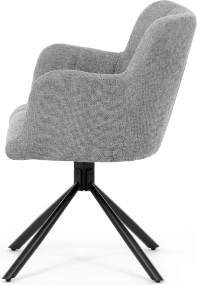 Jedálenská stolička sivá DCH-T1122 GREY2