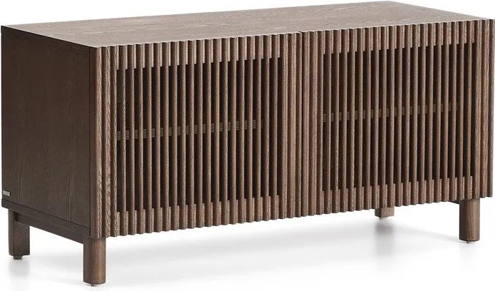 Tmavohnedá skrinka na topánky v dekore jaseňa 98x50x43 cm Beyla – Kave Home