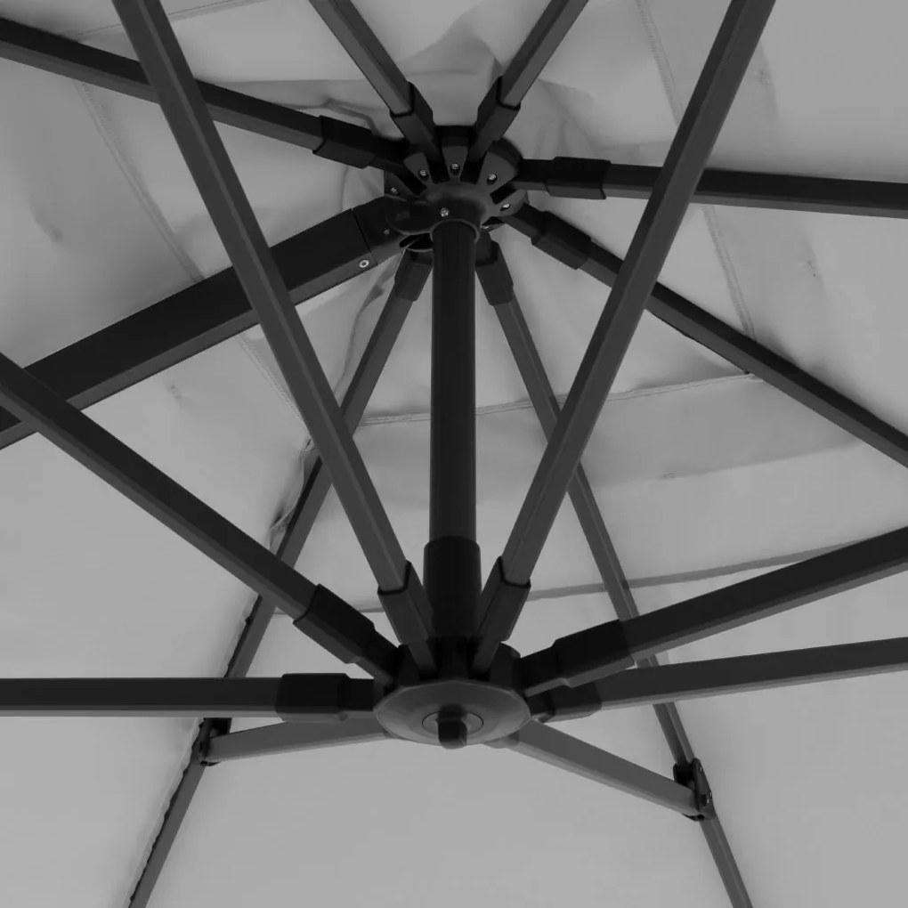 Doppler LIFE 300 x 400 cm – výkyvný záhradný slnečník s bočnou tyčou