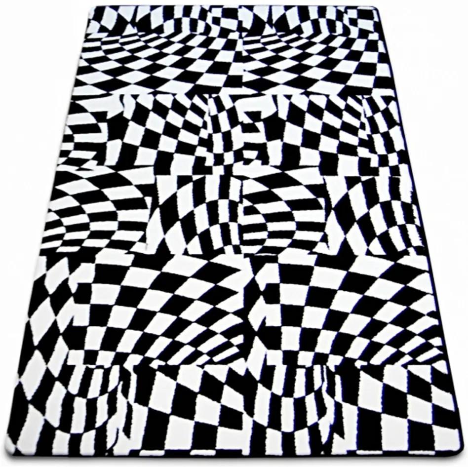 Kusový koberec Kratka čiernobiely, Velikosti 160x220cm