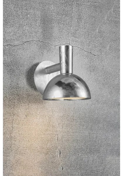 Nordlux - Vonkajšie nástenné svietidlo ARKI 1xE27/20W/230V IP54 strieborná