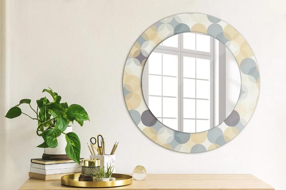 Geometrické kolesá Okrúhle dekoračné zrkadlo