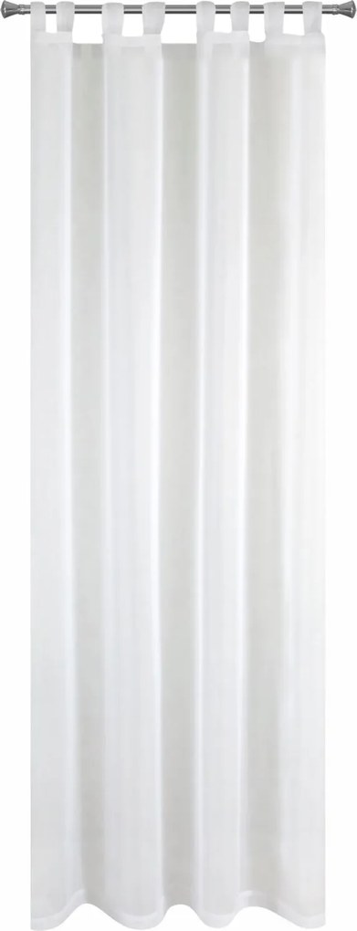 ZÁCLONA NA PÚTKACH LUCY 140X250 CM BIELA