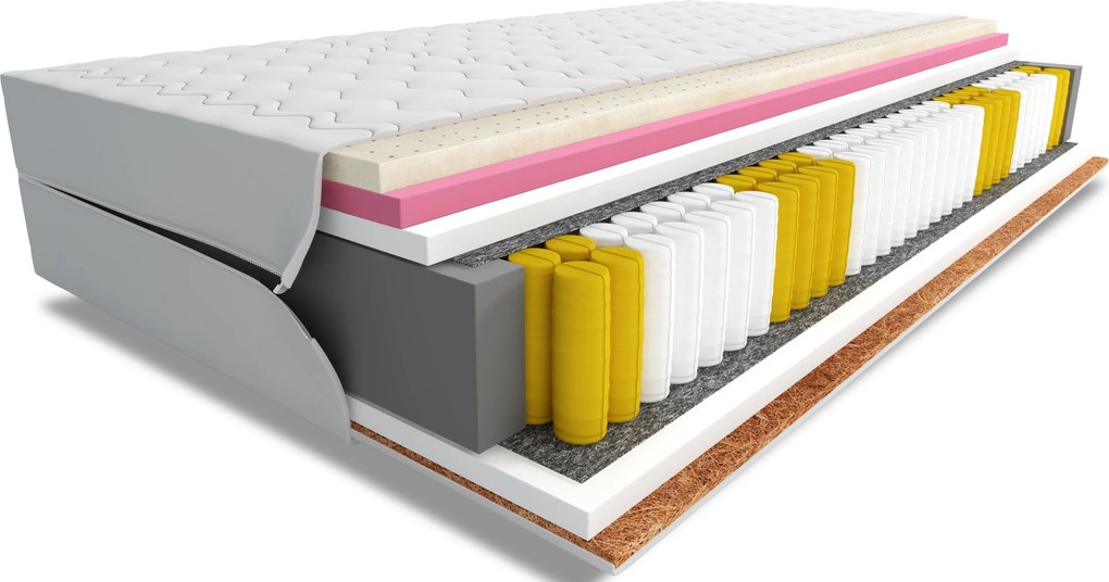 Matrac Calmano Pocket Coconut Latex Memory 180x200 H2 H4