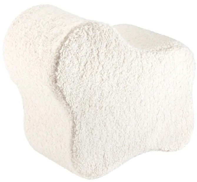 Krémový detský puf z textílie buklé Cloud – Wigiwama