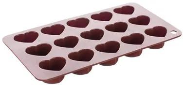 BANQUET Silikónové formičky na čokoládu srdiečka 20,5x10,7x2cm3120200BR