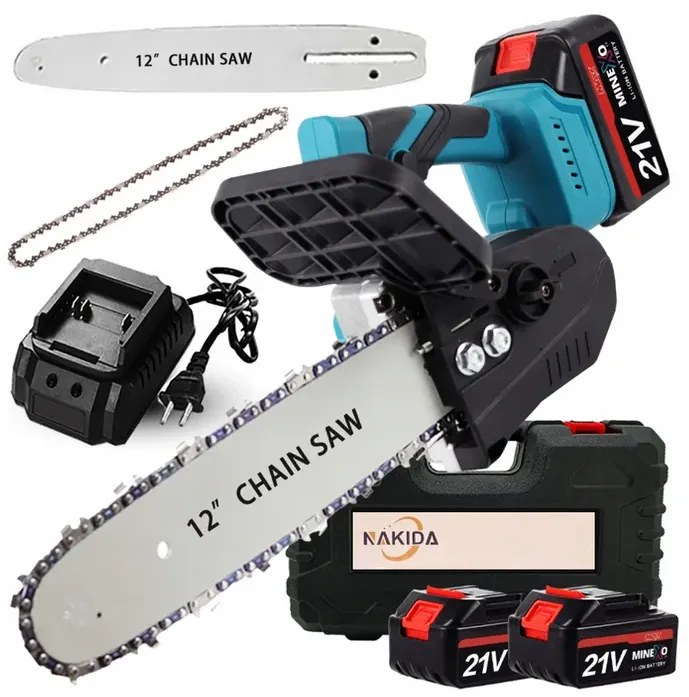 Nakida Akumulátorová píla NAKIDA HTN-5719-1 + 2x batérie 21 V + príslušenstvo + praktický kufor