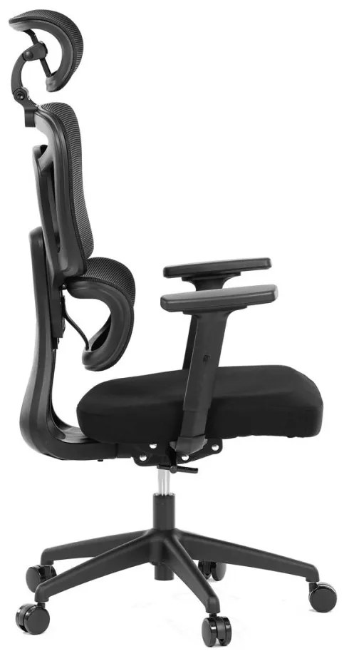 Kancelárska ergonomická stolička MARIA — látka, čierna