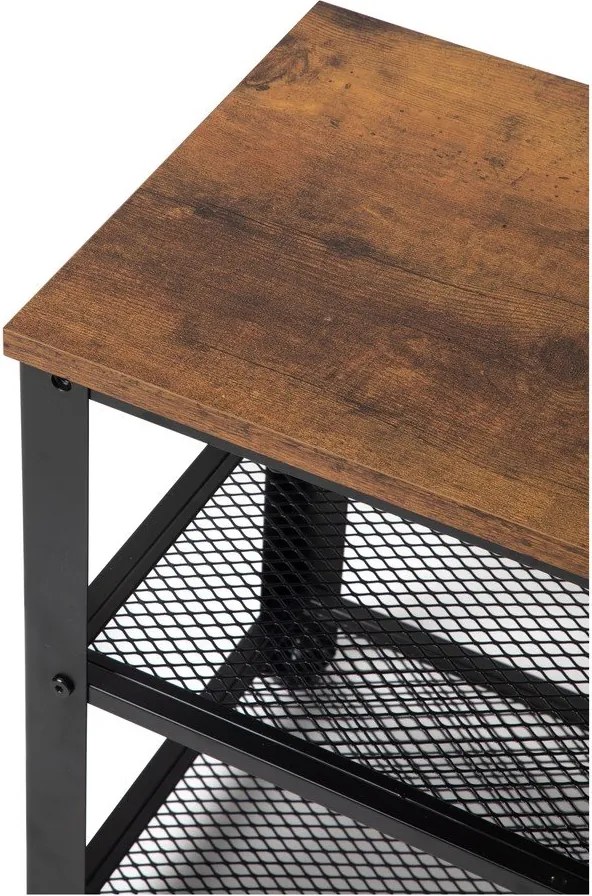 Čierny oceľový stojan na topánky 80x45x30 cm Arne – Bonami Essentials