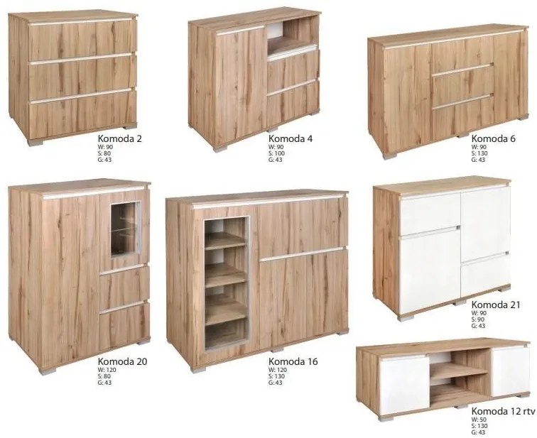 Komoda Rosa 19