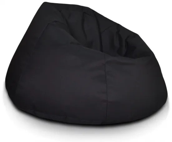 INTERMEDIC SK - Sedací vak MAXI 140x70 cm z polyesteru | rodinný vak, veľké kreslo, 570 l Farba: NC14 - Čierna (Polyester)