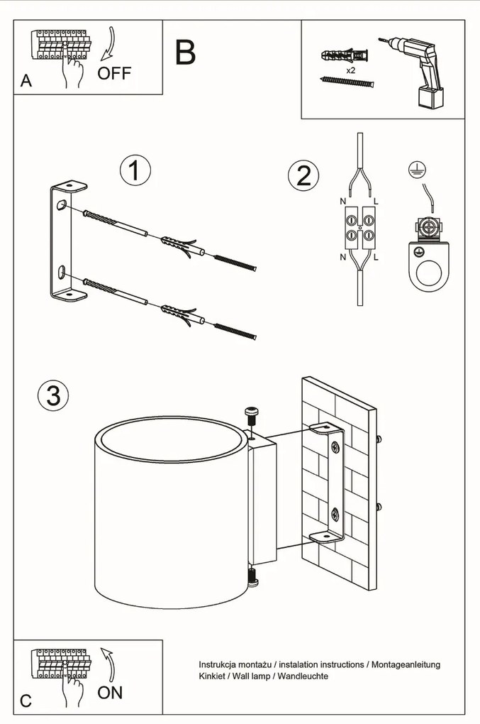 Nástenné svietidlo Orbis, 1x drevené tienidlo