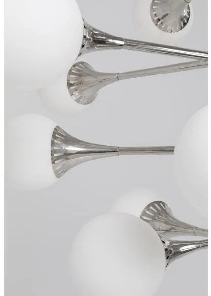 Bulb Fiction závesná lampa 20 strieborná Ø102 cm