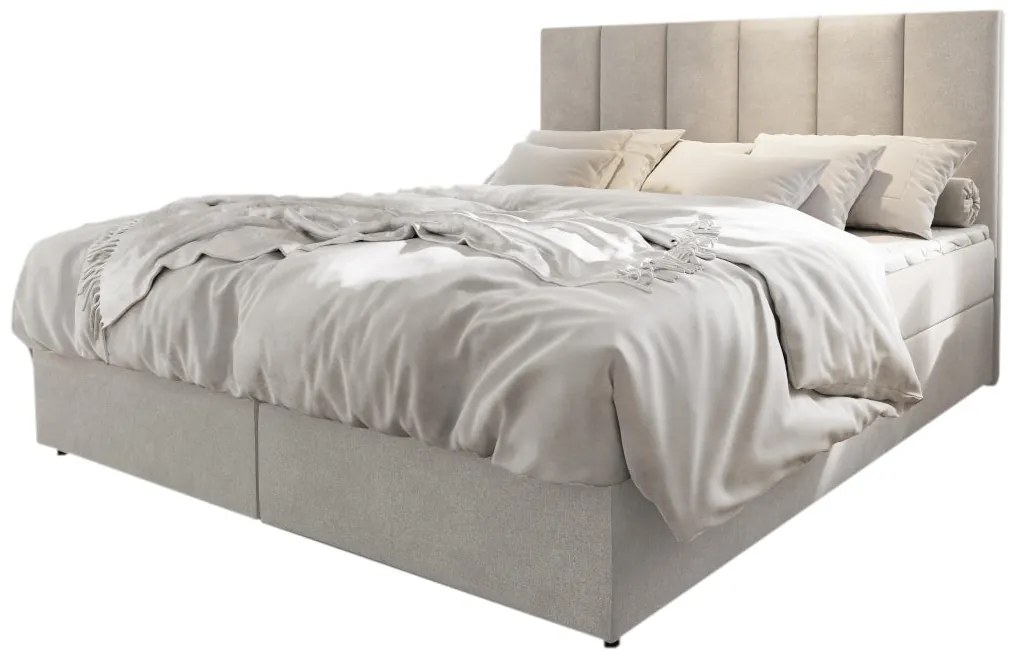 Čalúnená posteľ boxspring KARDI - cosmic 10 / 140x200 / bez vrchného matraca