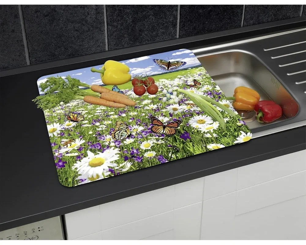 Kryt na stenu pri sporáku z tvrdeného skla 50x56 cm – Maximex