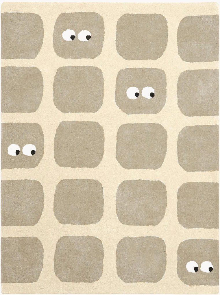 Ručne všívaný detský koberec Bidules Beige, rôzne veľkosti