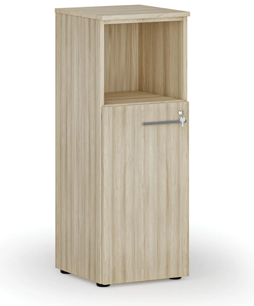 Kombinovaná kancelárska skriňa PRIMO WOOD, 400 x 420 x 1087 mm, dub prírodný