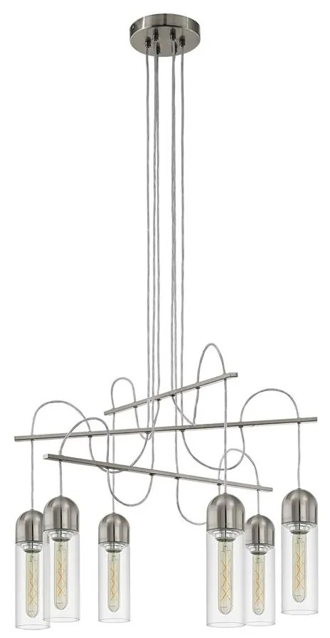 Eglo 96943 - LED Luster na lanku ZACHARO 6xE27/4W/230V