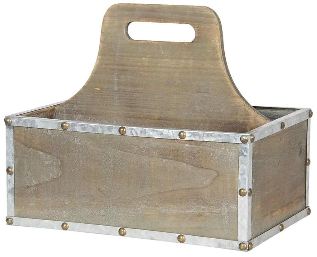 Drevený box s držadlom - 28 * 19 * 24 cm